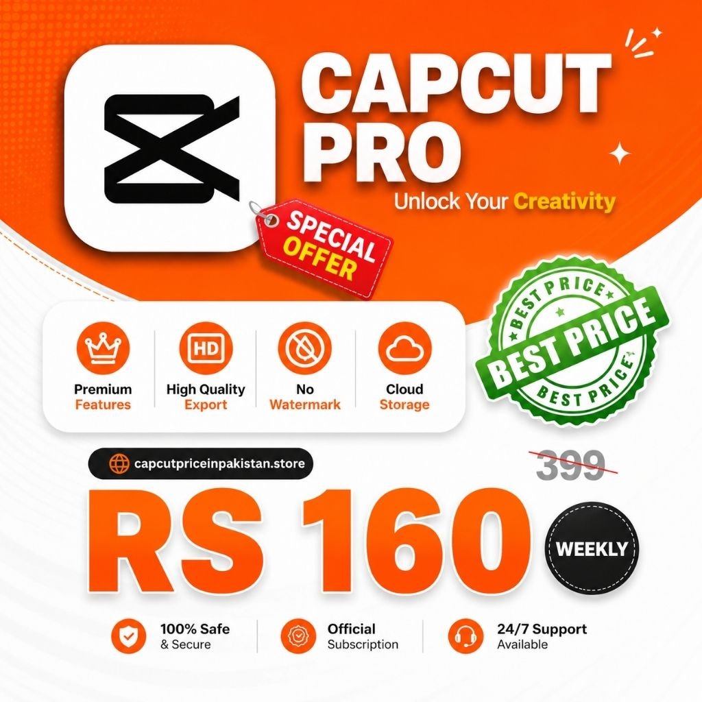 Capcut pro price in pakistan for 7 days